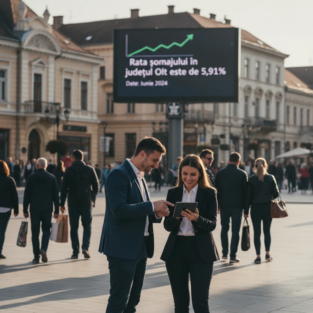 Rata șomajului în județul Olt ajunge la 5,91%, potrivit datelor oficiale comunicate la Slatina