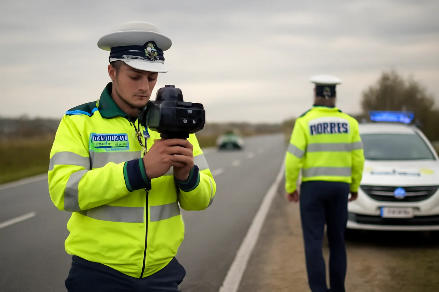 Razie rutieră în sistem „Releu” pe DN 6, anunțată de polițiștii din Slatina