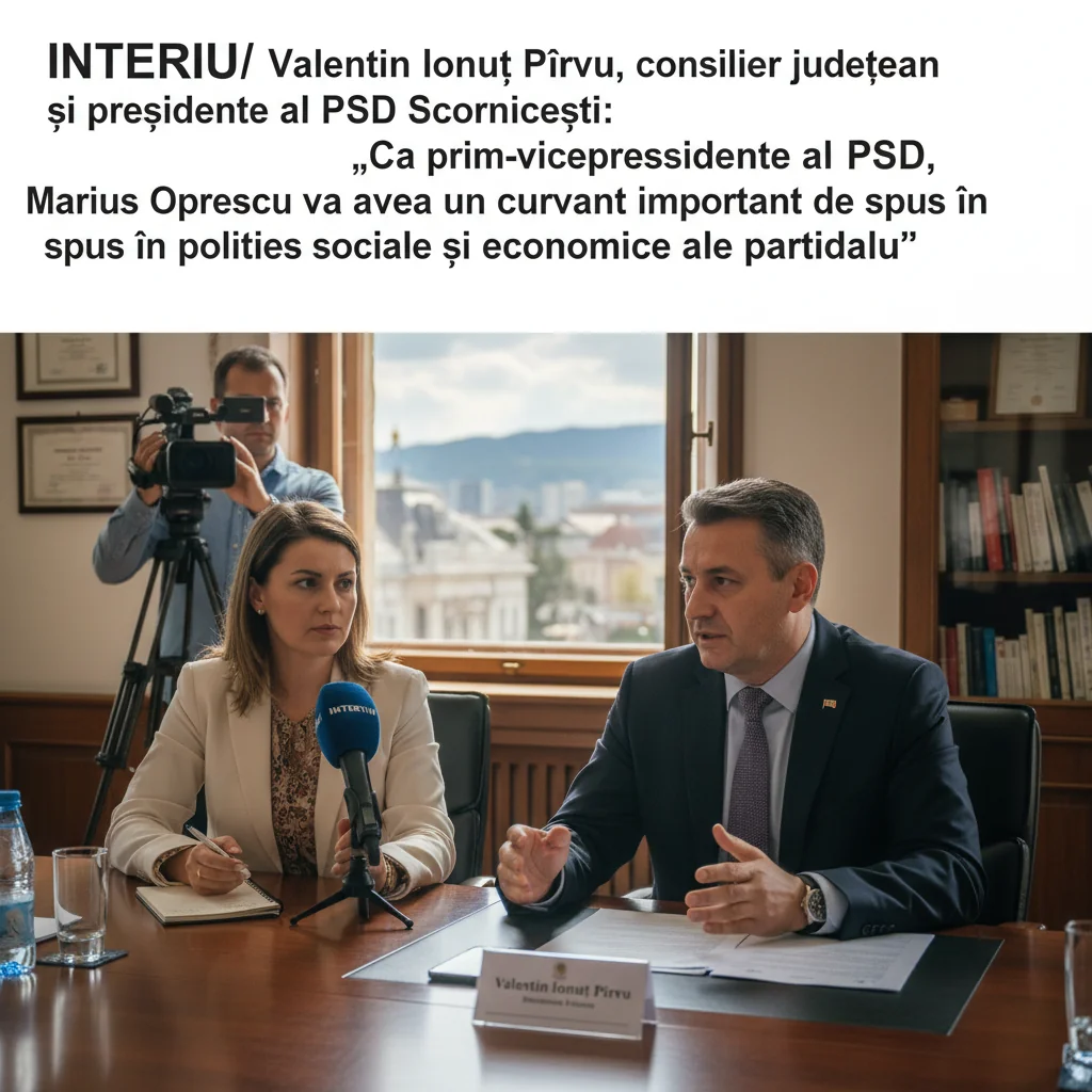 Rolul lui Marius Oprescu, prim-vicepreședinte PSD, în politicile sociale și economice ale partidului