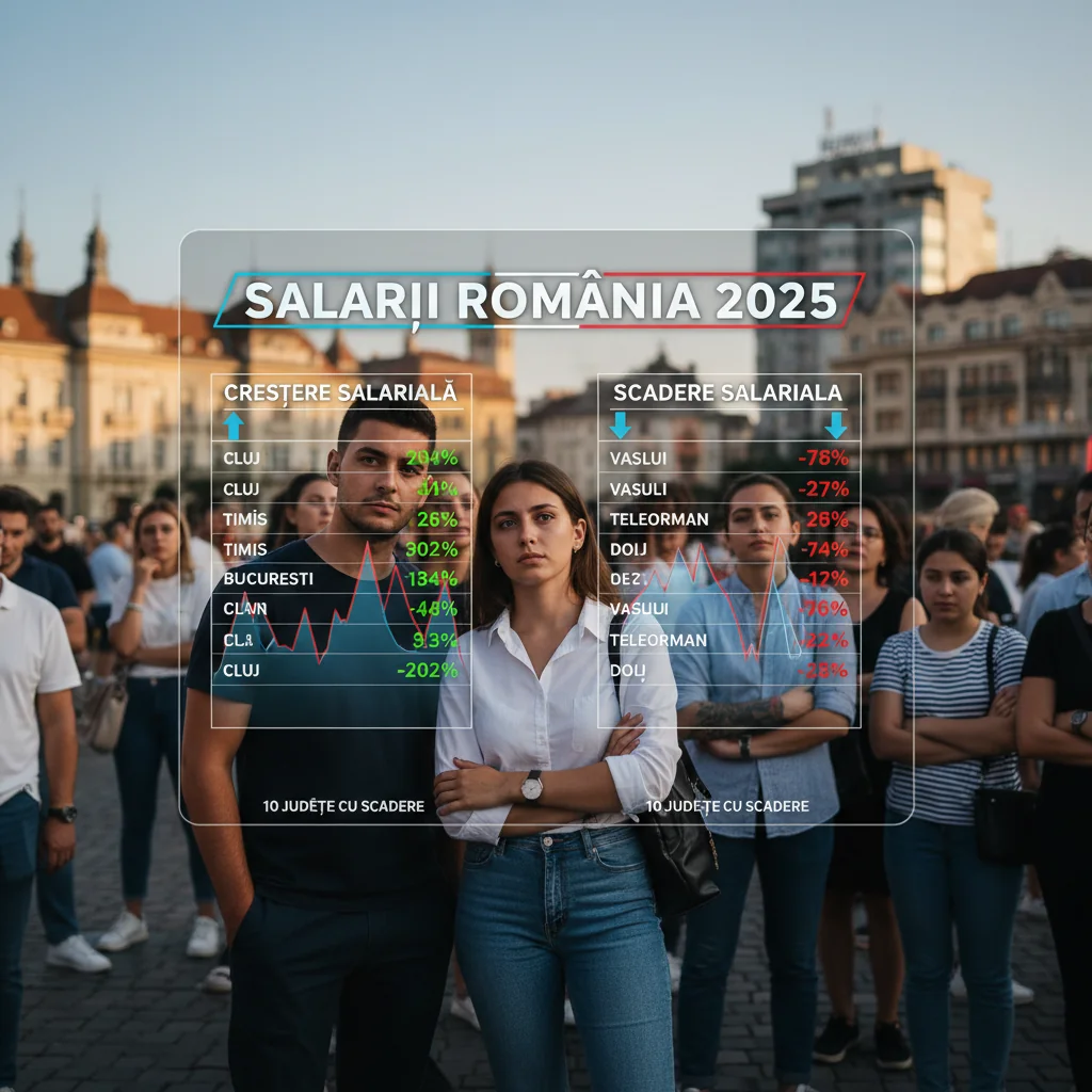 Scăderi în 10 județe din România, analiza pe fiecare regiune