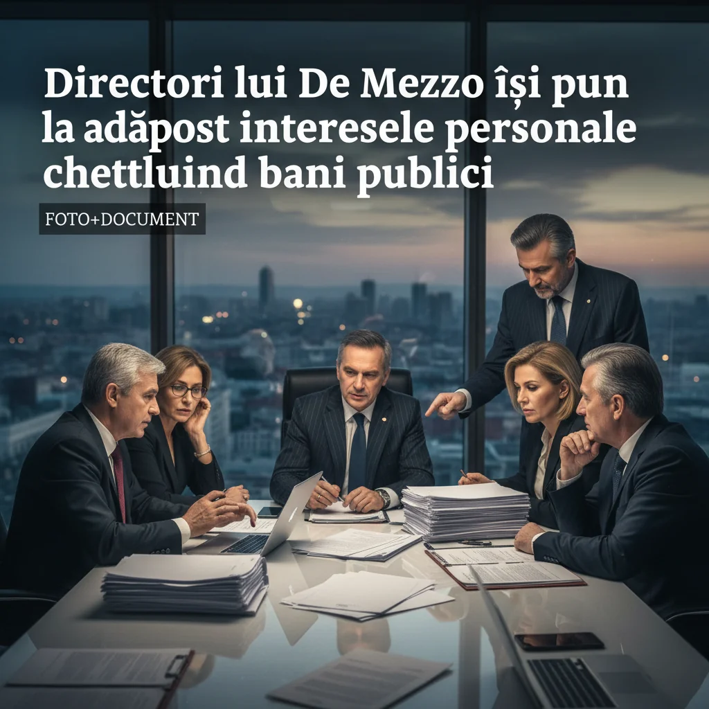 Șefii apropiați de De Mezzo își protejează interesele private pe banii contribuabililor – dovezi foto și documente