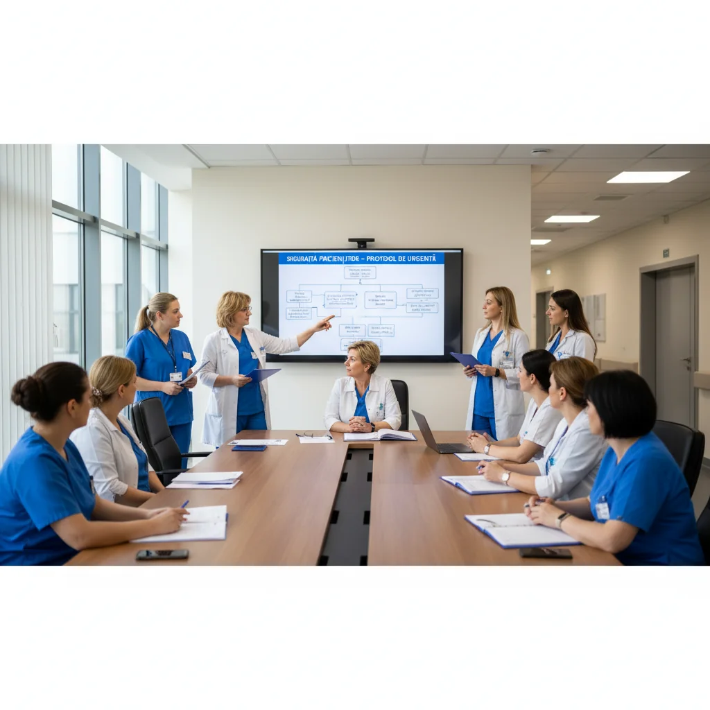 Șefii de secție din cadrul Spitalului Slatina au participat la sesiuni de instruire pentru siguranța pacienților