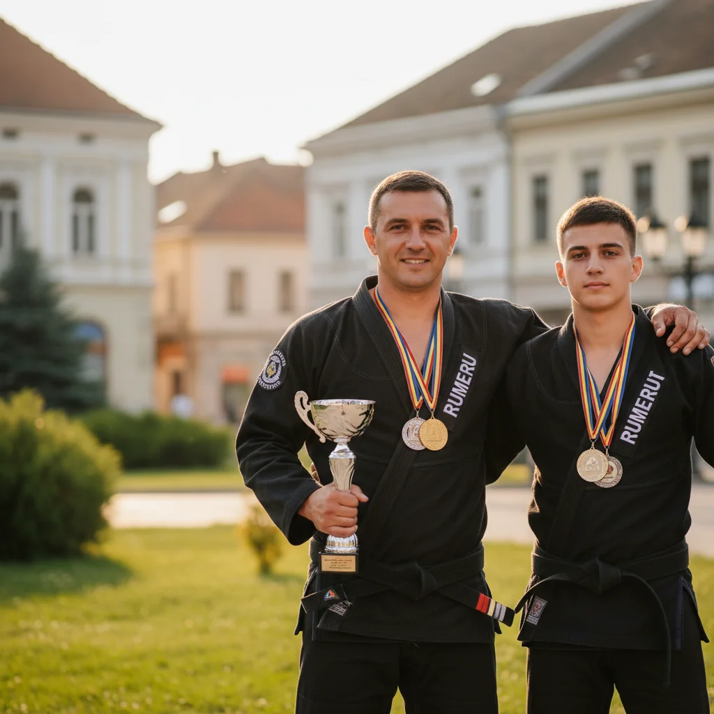 Sergentul major al Jandarmeriei Olt, vicecampion la jiu-jitsu brazilian în competiție locală