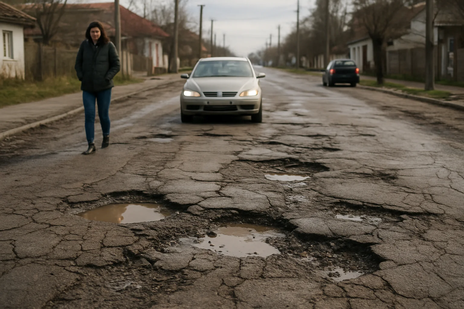 Situația actuală a infrastructurii rutiere din Slatina – 17 martie 2026