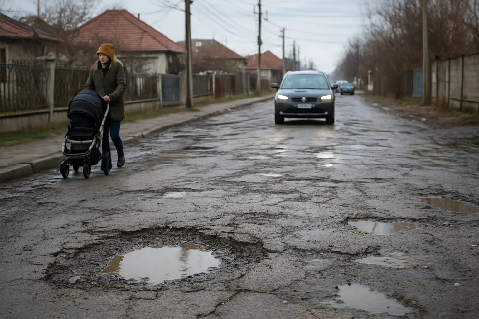 Situația actuală a infrastructurii rutiere din Slatina - 19 februarie 2026
