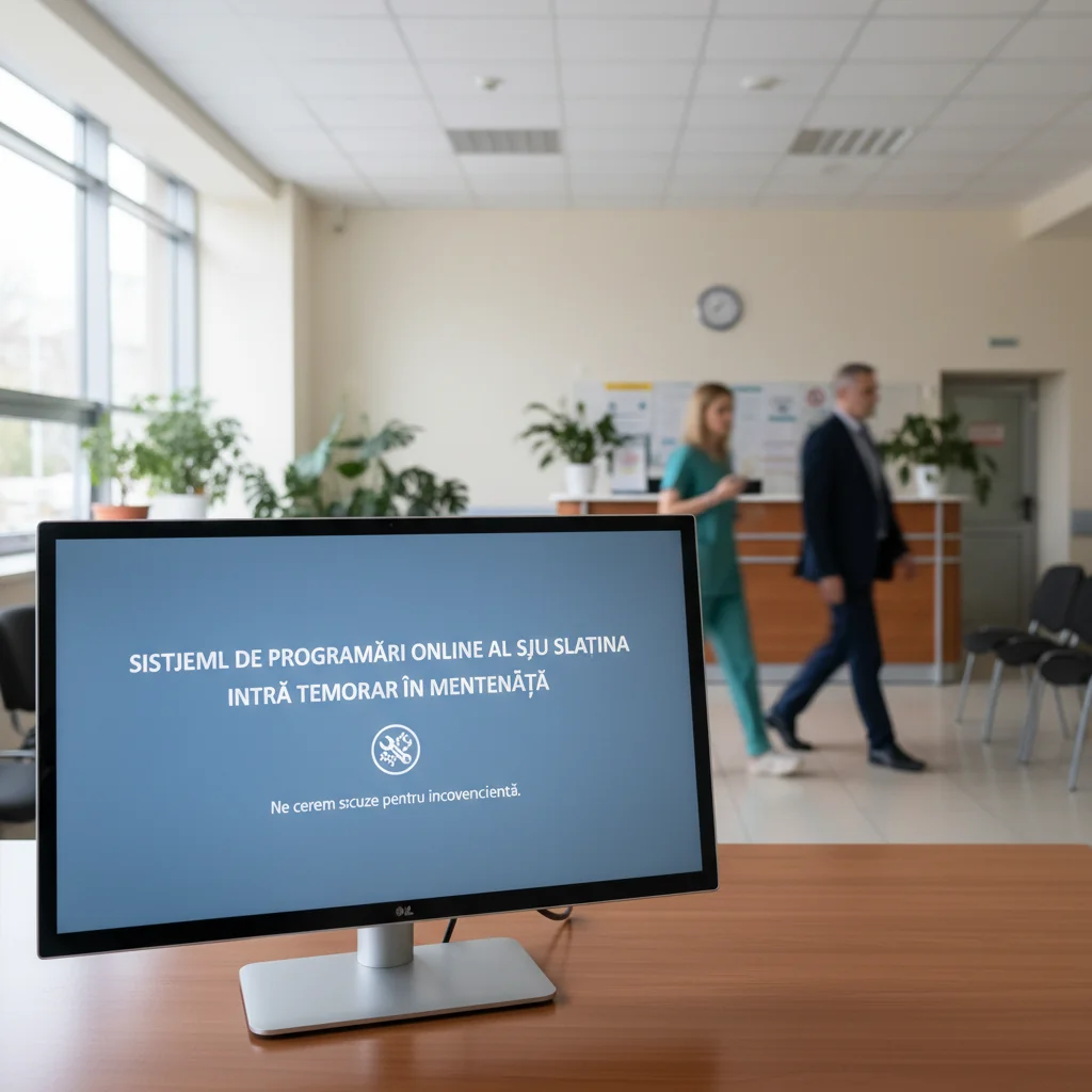 Centrala telefonică a SJU Slatina nu funcționează. Spitalul publică lista telefoanelor pe secții