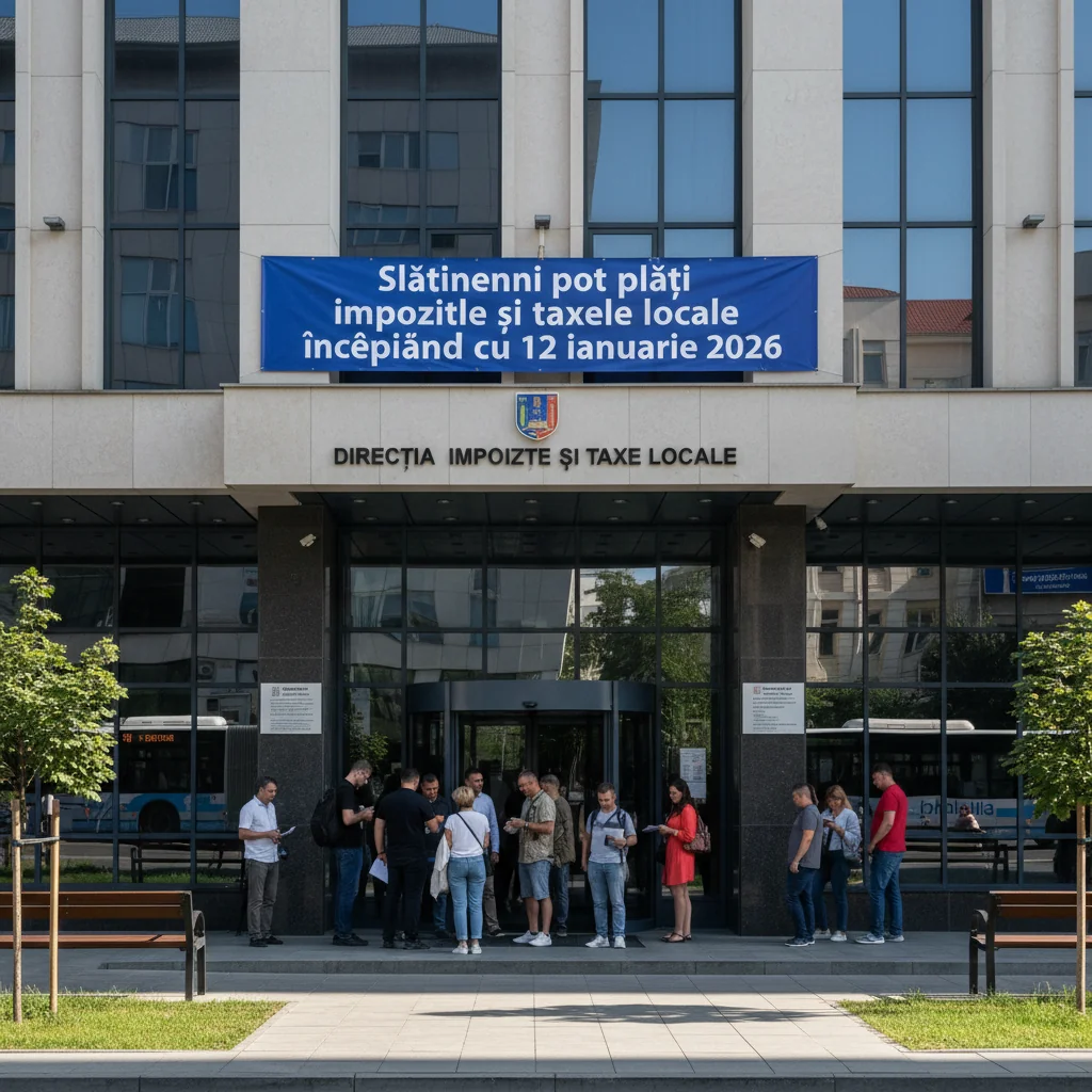 Slatina: data de la care pot fi plătite impozitele și taxele locale în 2026