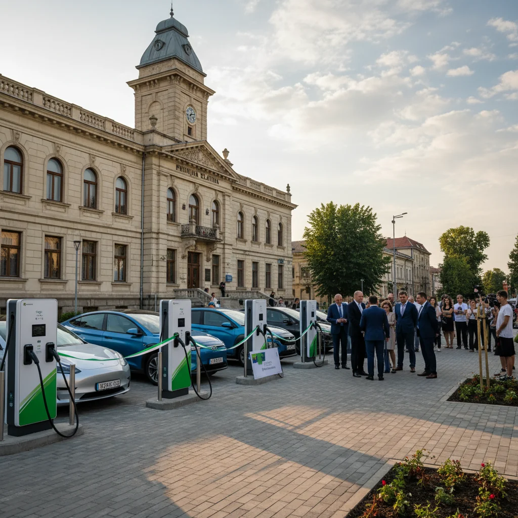 Slatina: Primăria anunță funcționarea a 10 stații publice de încărcare pentru mașini electrice