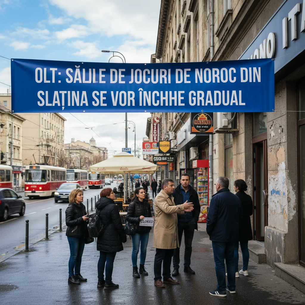 Slatina va deveni primul oraș din România fără săli de jocuri de noroc, anunță primarul