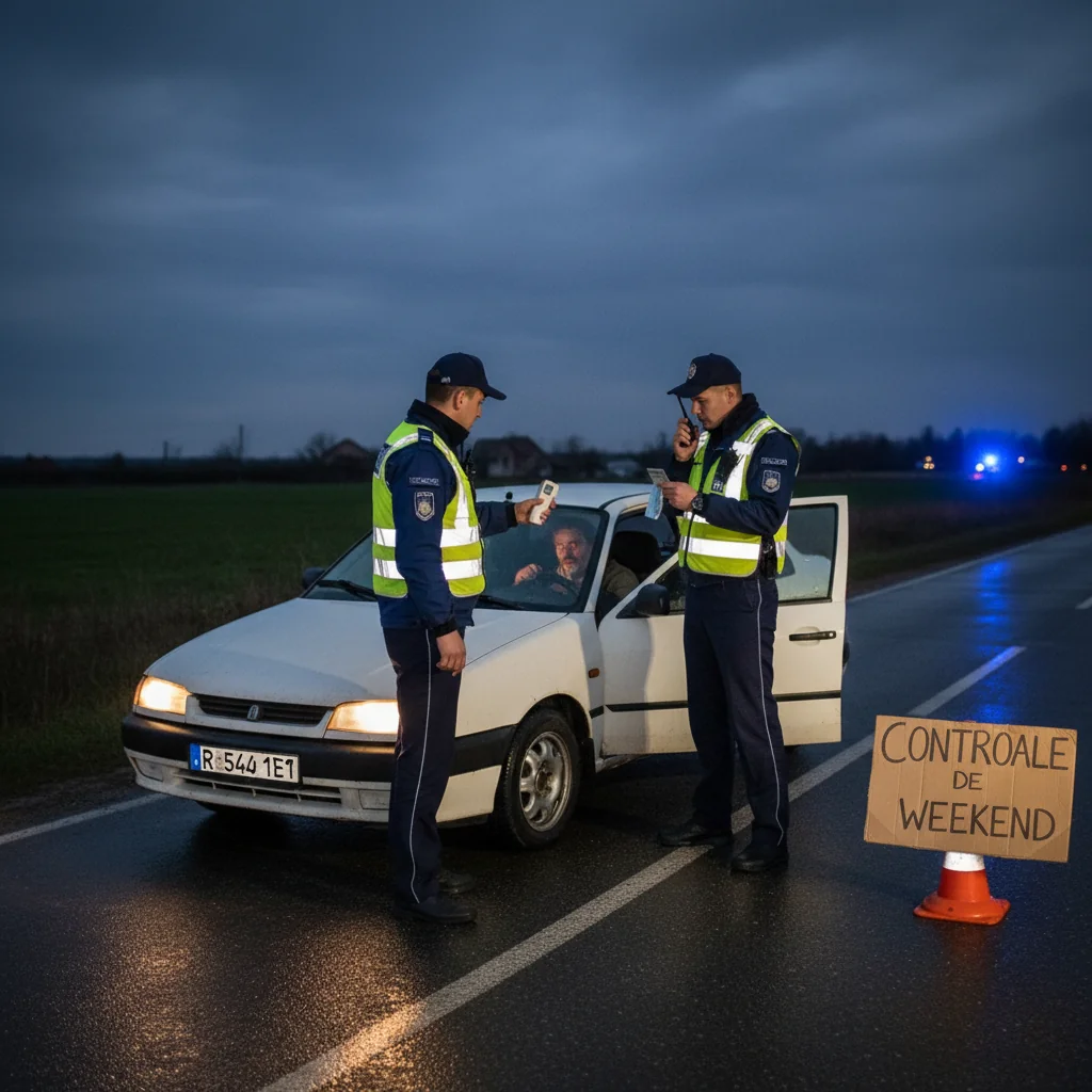 Șofer fără permis, prins băut de poliție în Olt în weekend