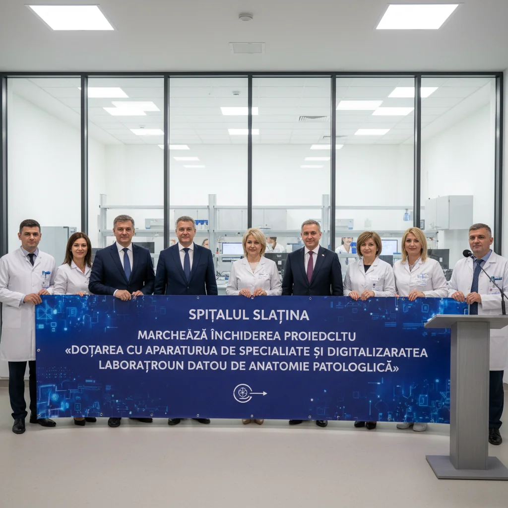 Spitalul Slatina finalizează proiectul de dotare cu aparatură modernă și digitalizare a laboratorului de anatomie patologică