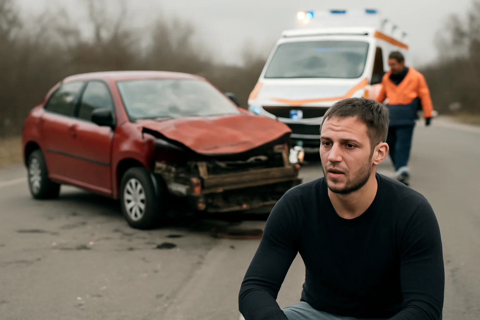 Tânăr de 31 de ani rănit și dus la spital / FOTO