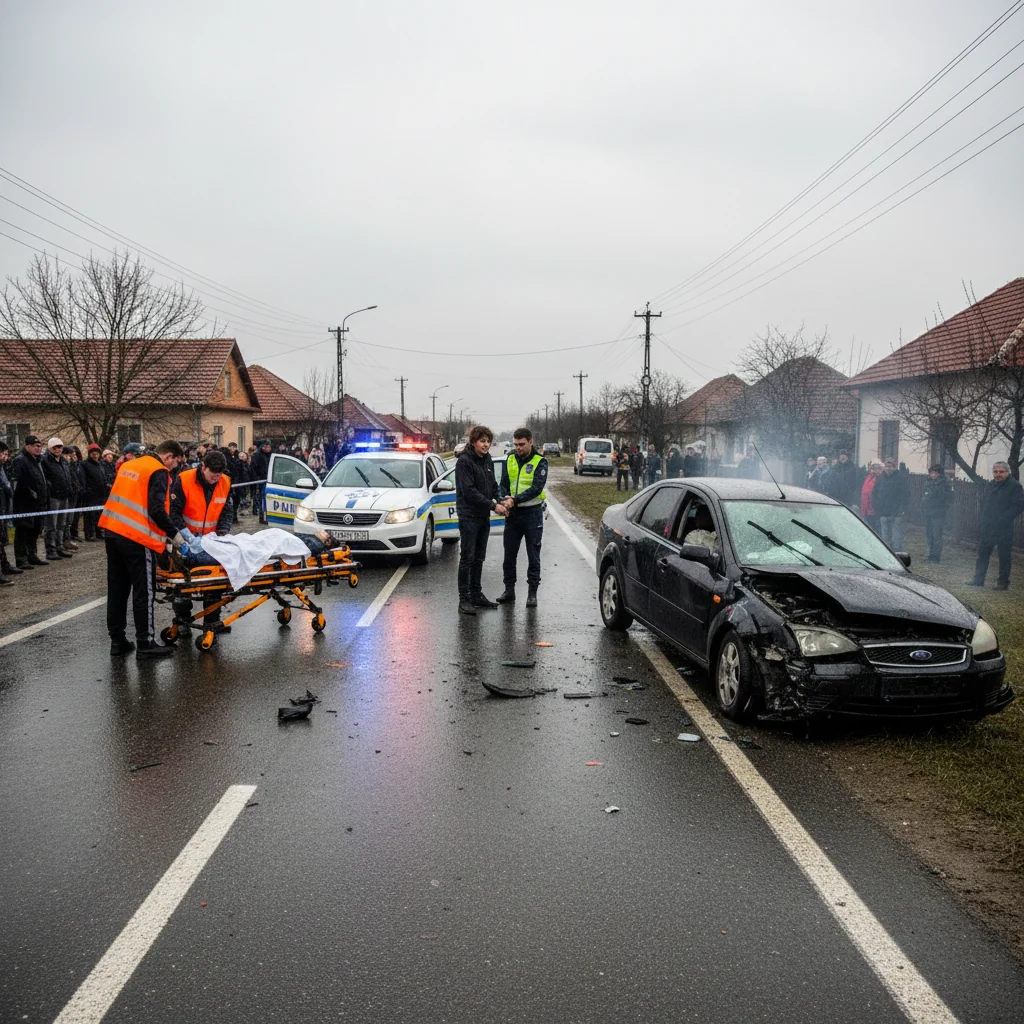Tânăr în vârstă de 20 de ani, urmărit de poliție, a cauzat un accident fatal cu o victimă și trei răniți, inclusiv un copil de 6 ani/ FOTO