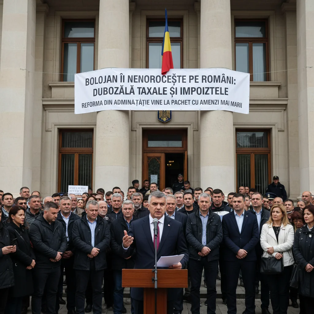 taxe și impozite majorate, reformă administrativă cu amenzi uriașe