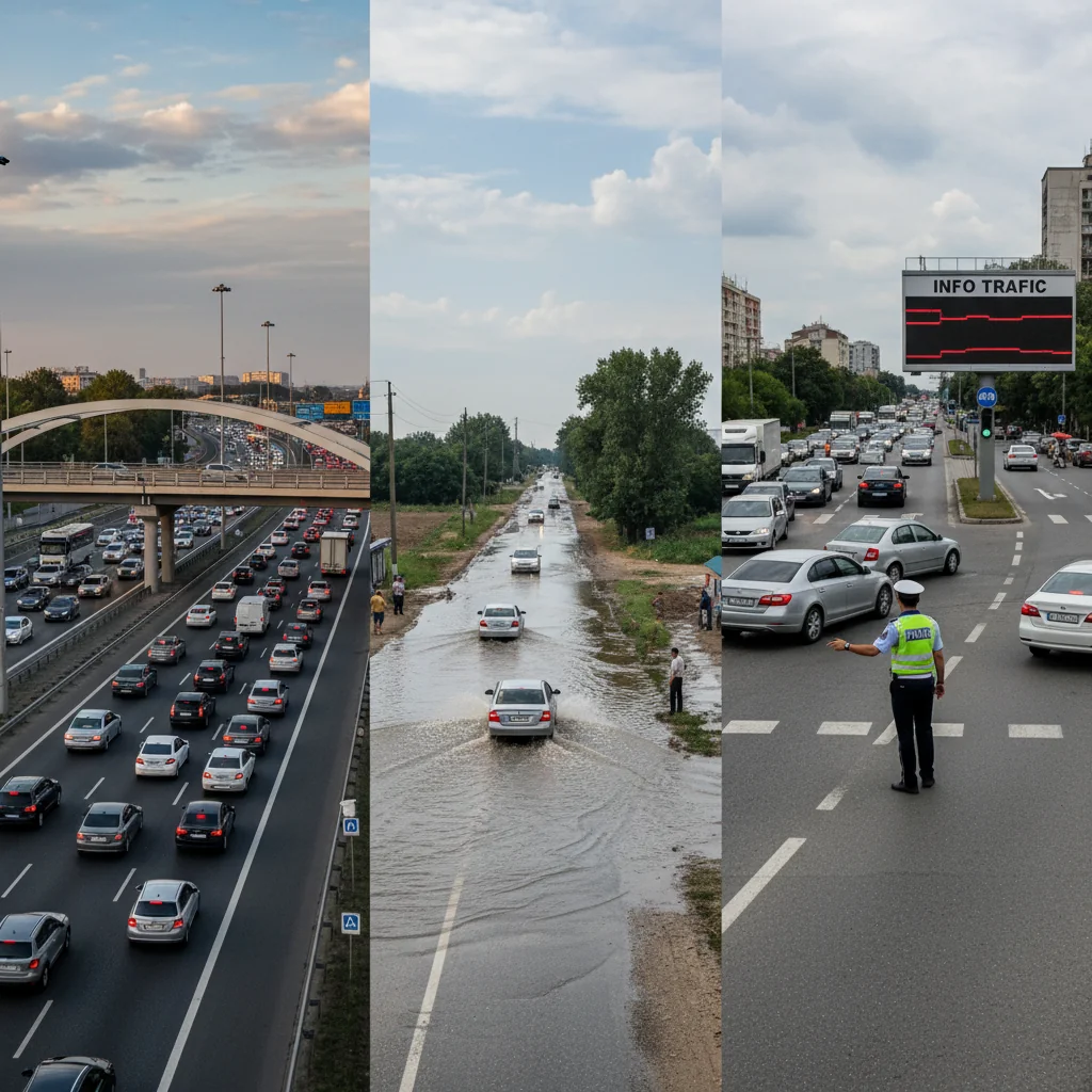 Trafic rutier fără drumuri blocate la nivel național, anunță Poliția Rutieră; situație similară și la Slatina