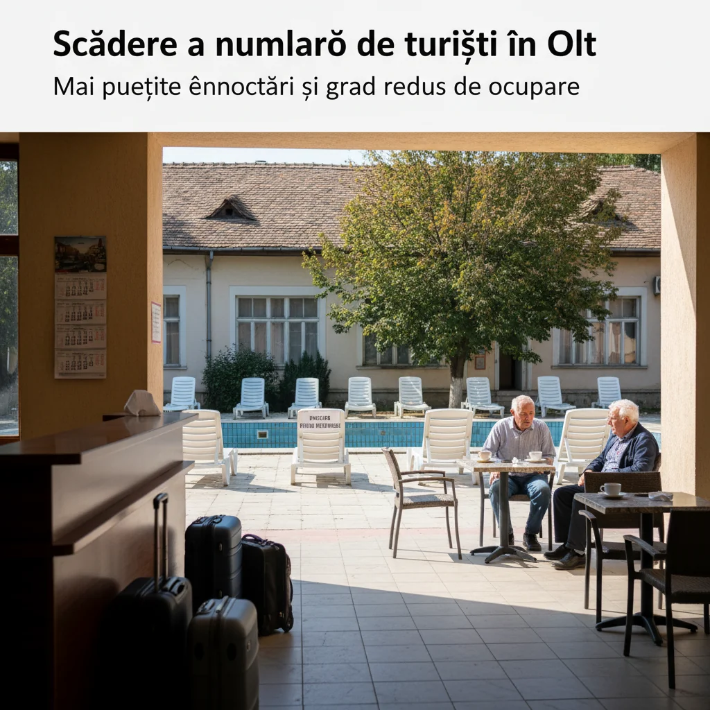 Turiștii din Olt, în scădere: mai puține înnoptări în 2023