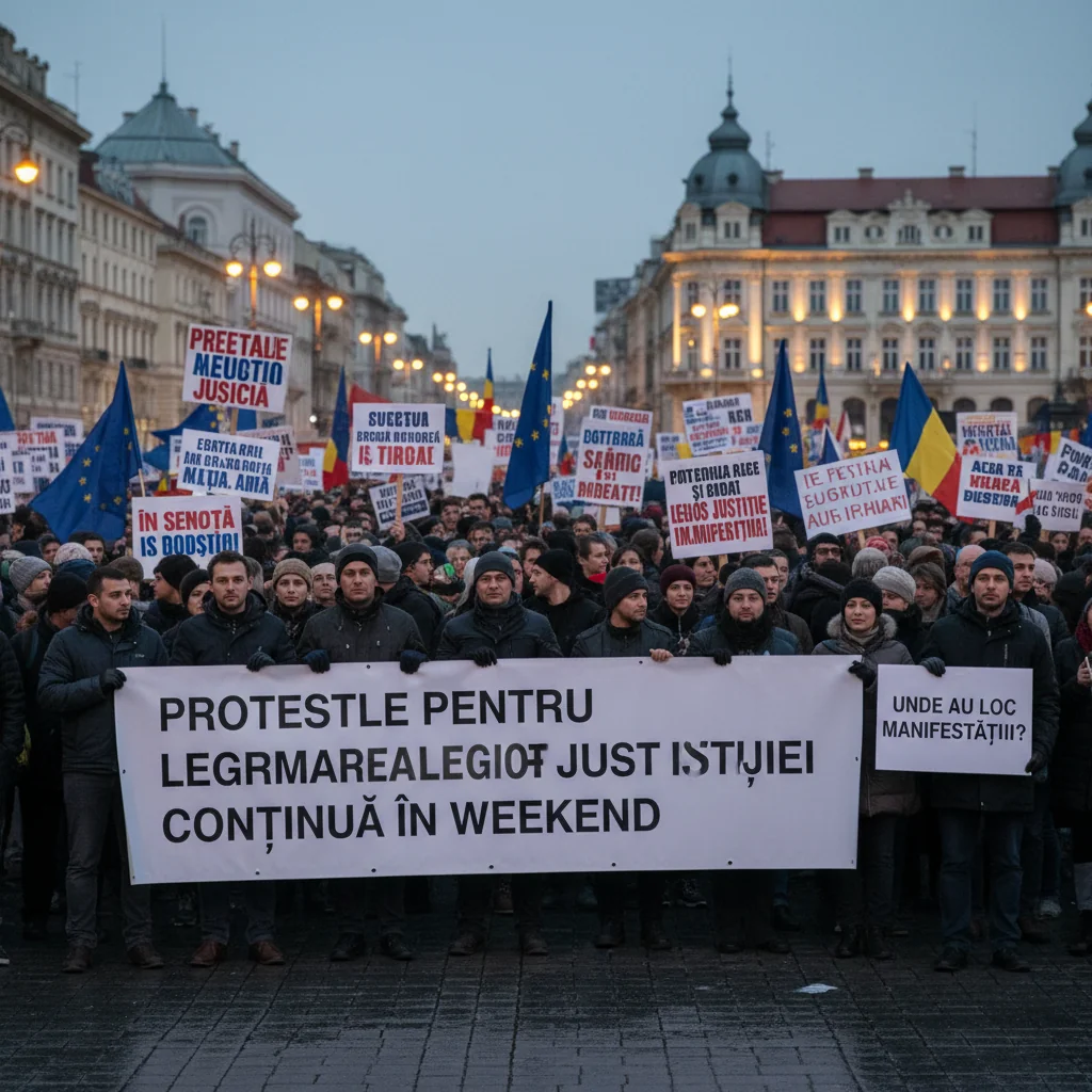 Vezi unde au loc manifestațiile