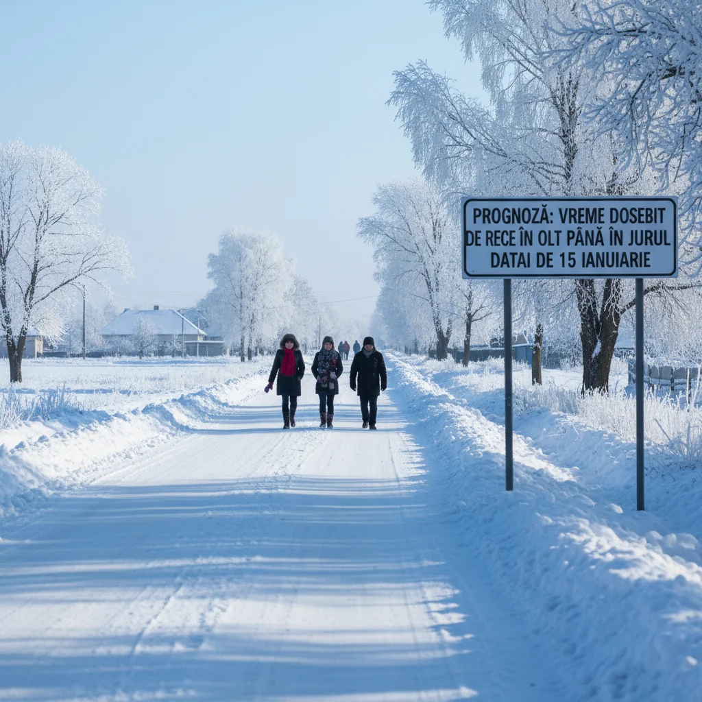 Vreme deosebit de rece anunțată la Slatina: temperaturi de până la -19°C în județul Olt