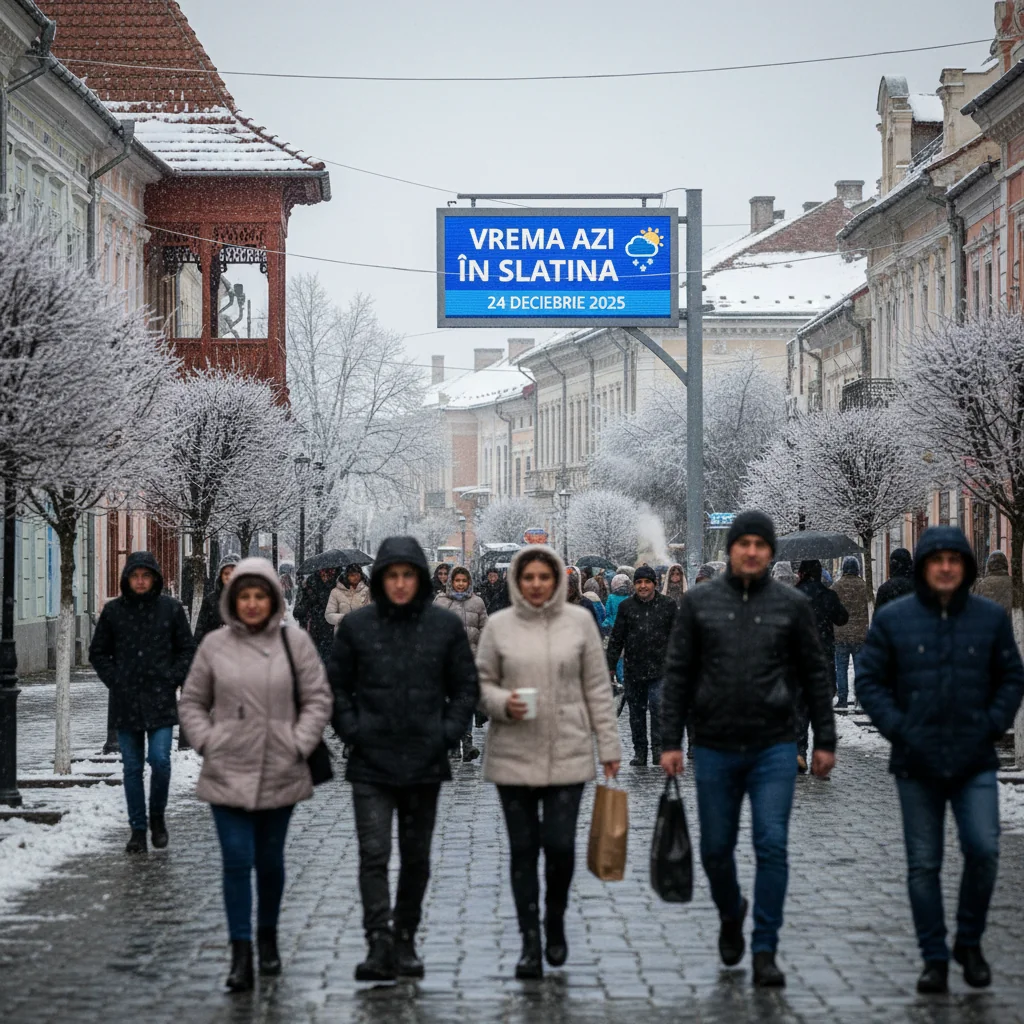 Vremea azi în Slatina — 24 decembrie 2025