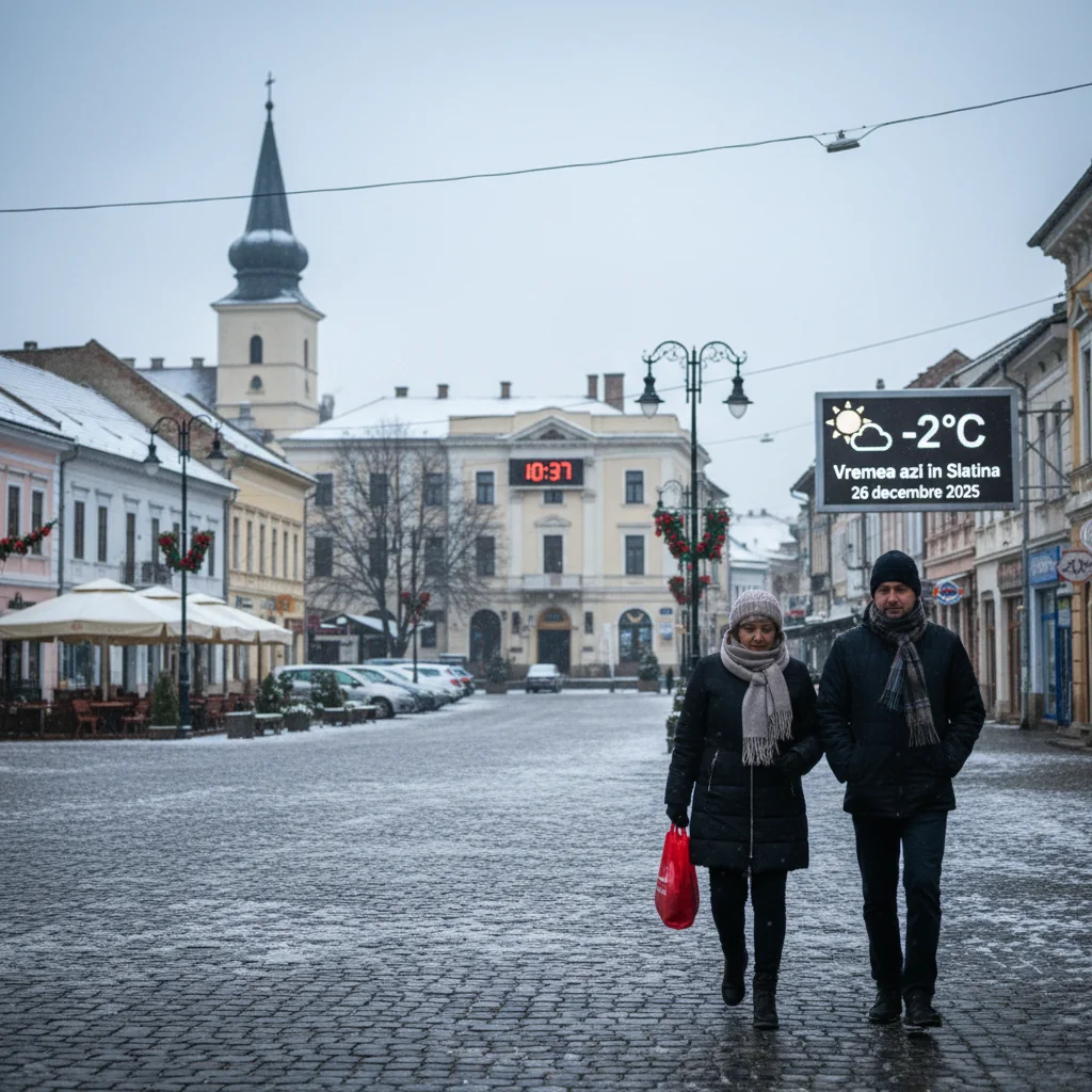 Vremea azi în Slatina – 26 decembrie 2025