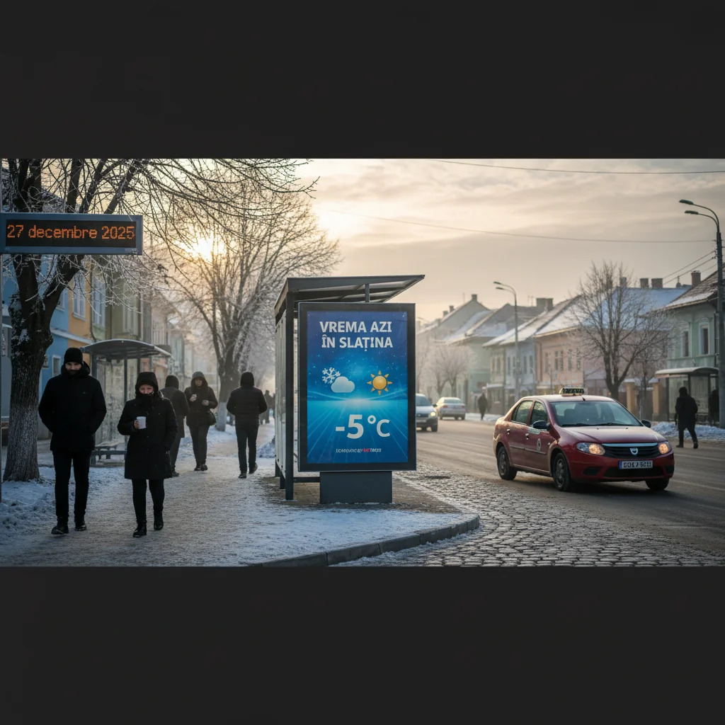 Vremea azi în Slatina – 27 decembrie 2025
