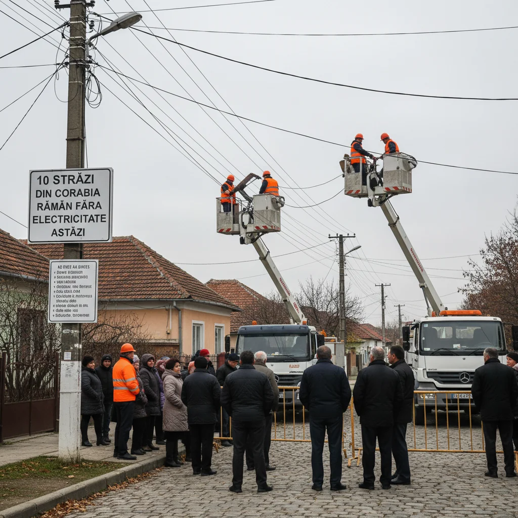 zece artere vor fi deconectate azi de la rețeaua electrică – motivele opririi și zonele afectate